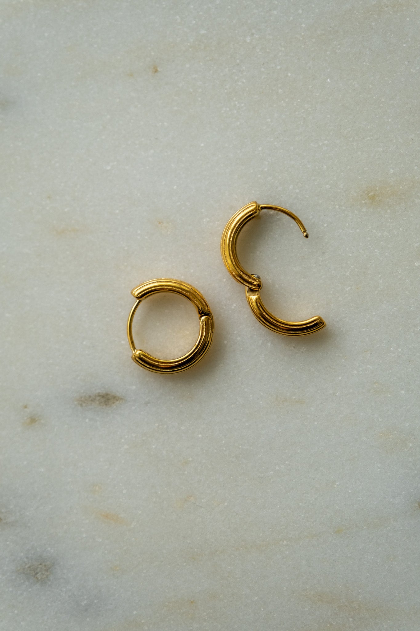 Textured Hoop Earrings