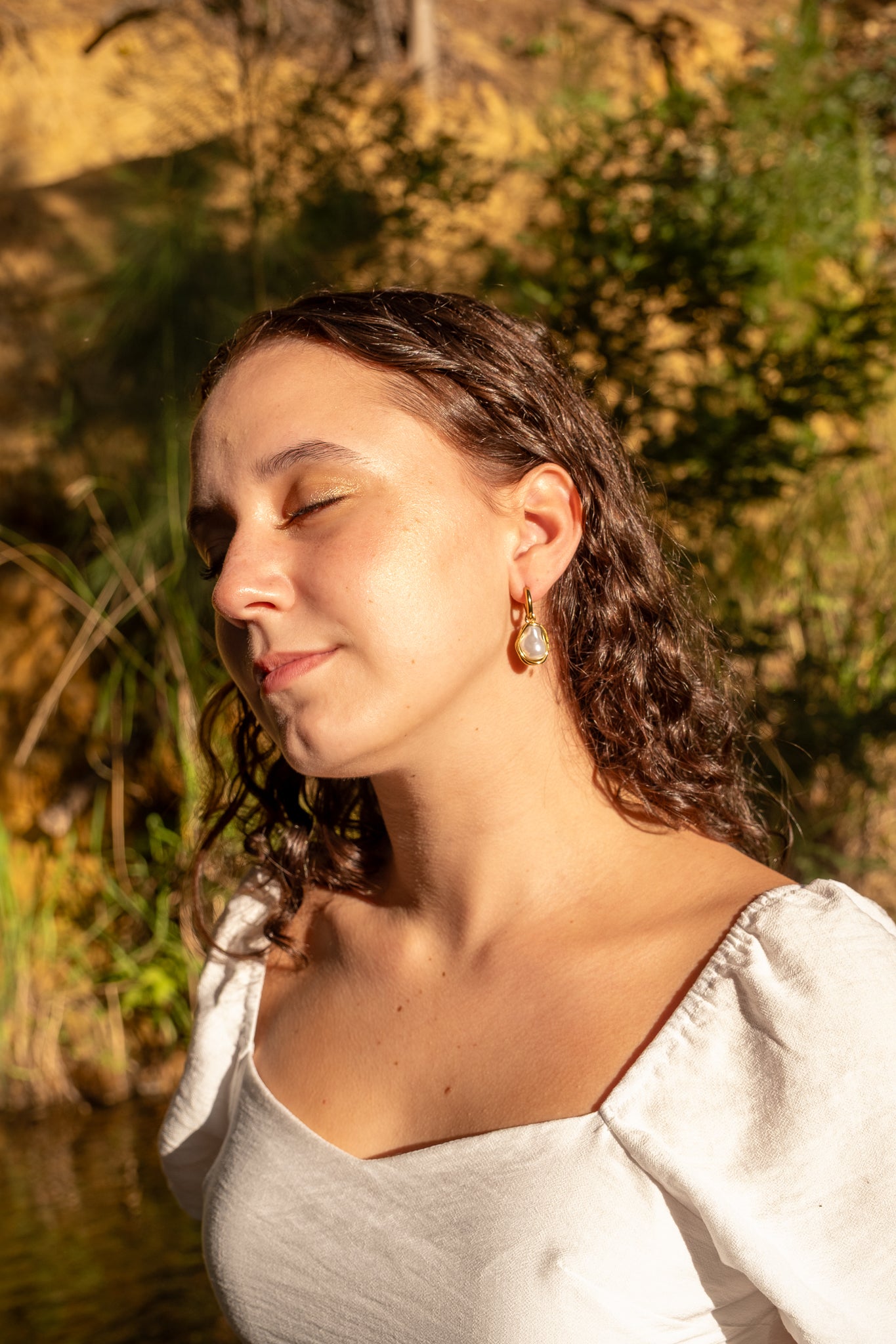 Irregular Pearl Earrings