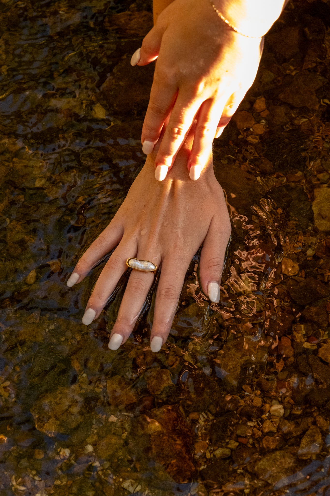 Irregular Pearl Ring