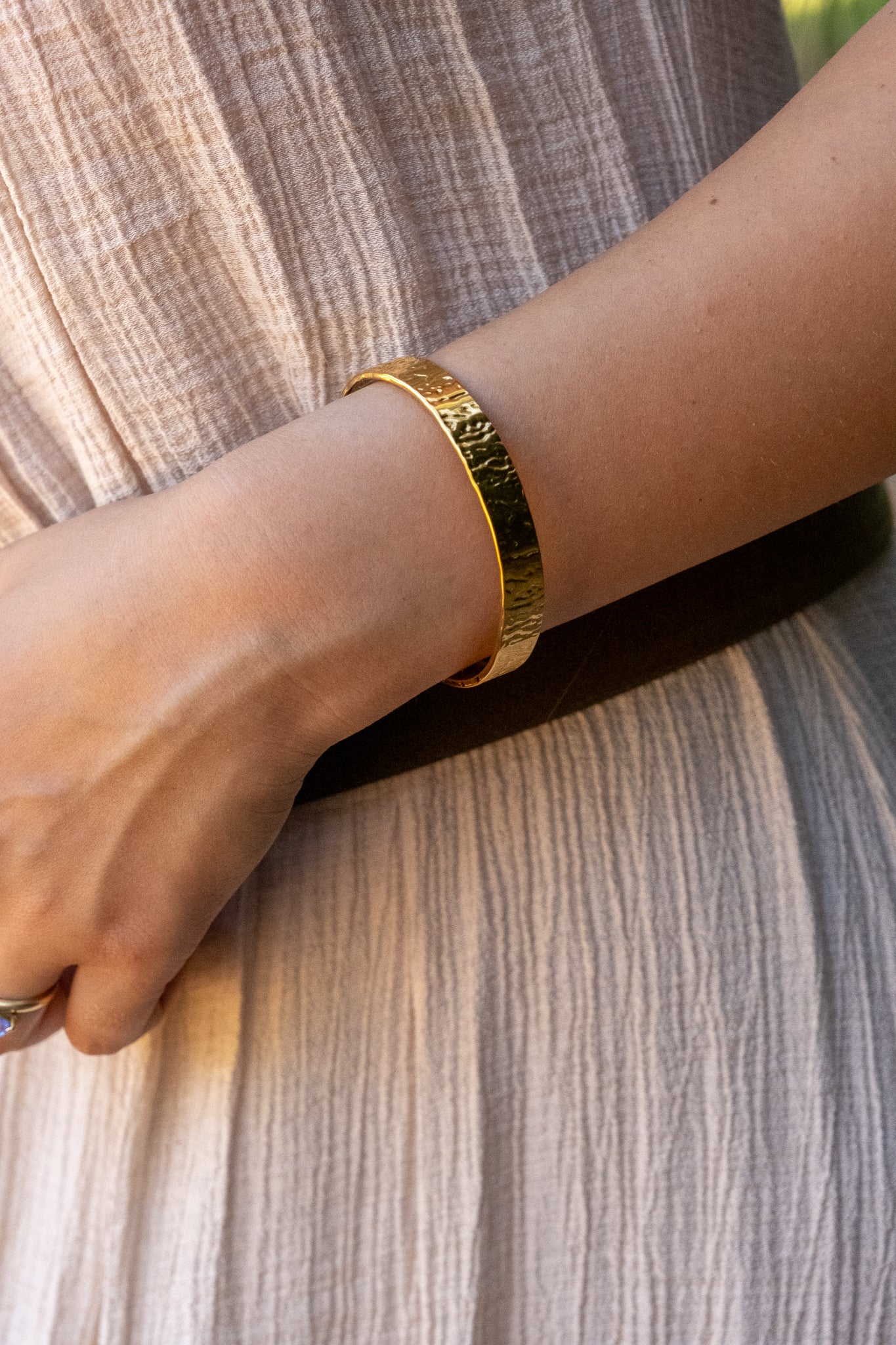 Hammered Cuff Bangle