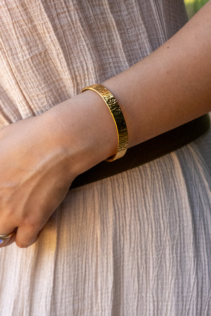 Hammered Cuff Bangle