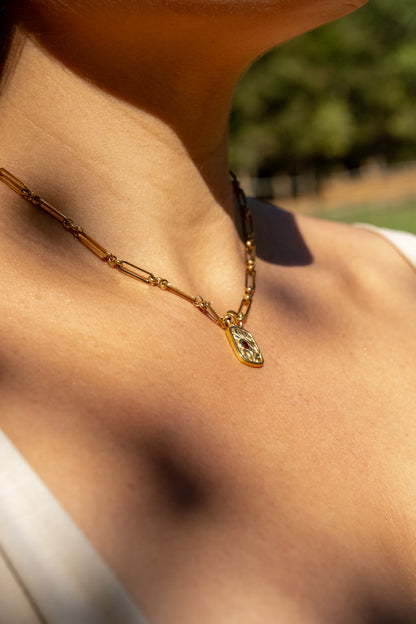 Zircon Pendant Necklace
