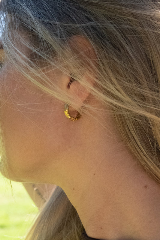 Textured Hoop Earrings